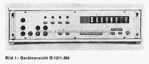 DC-R-R/R-Digitalvoltmeter G-1211.500; Funkwerk Erfurt, VEB (ID = 2272924) Equipment