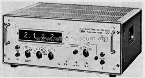 Digitalvoltmeter 4015; Funkwerk Erfurt, VEB (ID = 1586479) Equipment