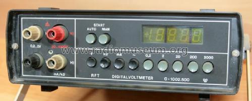 Digitalvoltmeter G-1002.500; Funkwerk Erfurt, VEB (ID = 2230107) Ausrüstung