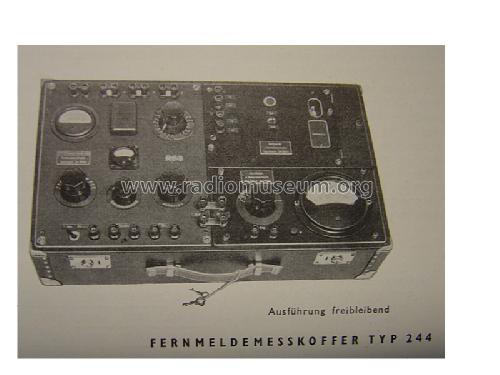 Fernmeldemesskoffer Typ 244; Funkwerk Erfurt, VEB (ID = 738178) Equipment