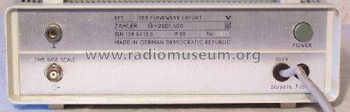 Frequenzzähler G-2001.500; Funkwerk Erfurt, VEB (ID = 1416331) Ausrüstung