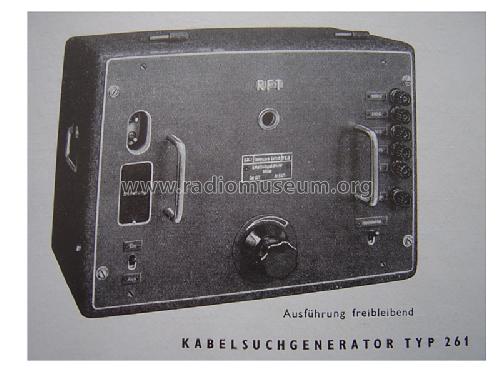 Kabelsuchgenerator Typ 261; Funkwerk Erfurt, VEB (ID = 738938) Equipment