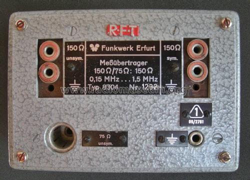 Meßübertrager 150Ω/75Ω:150Ω 8304; Funkwerk Erfurt, VEB (ID = 2006302) Equipment