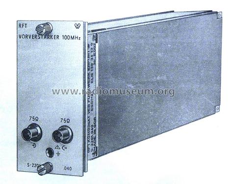 Vorverstärker 100MHz S-2201.040; Funkwerk Erfurt, VEB (ID = 2324287) RF-Ampl.