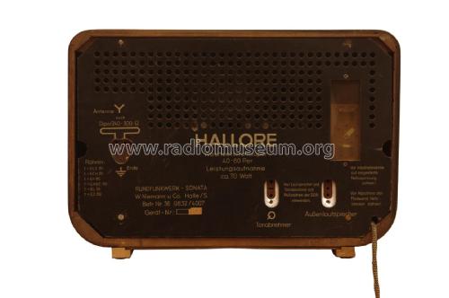 Hallore ; Funkwerk Halle FWH, (ID = 1776458) Radio