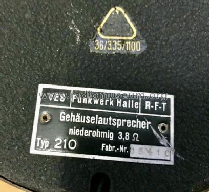 Rudelsburg S1049E/3; Funkwerk Halle FWH, (ID = 2631099) Autoradio