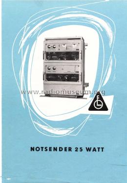 Notsender 25 Watt SF56-04; Funkwerk Köpenick, (ID = 2507417) Commercial Tr