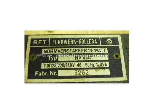 Kraftverstärker NV4147; Funkwerk Leipzig, (ID = 1383111) Ampl/Mixer