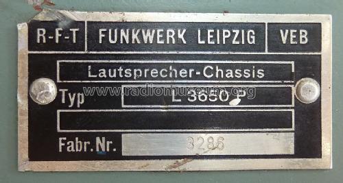 Lautsprecher L3650P; Funkwerk Leipzig, (ID = 1244438) Parleur
