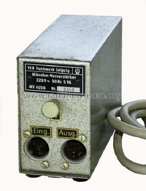 Mikrofon-Vorverstärker MV4056; Funkwerk Leipzig, (ID = 121362) Ampl/Mixer