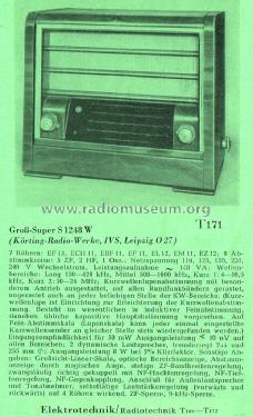 S1248W; Funkwerk Leipzig, (ID = 2511174) Radio