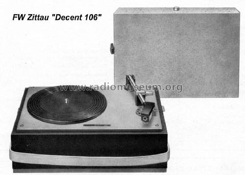 Decent 106; Funkwerk Zittau, VEB (ID = 155211) Sonido-V
