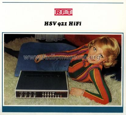 HSV921 HiFi; Funkwerk Zittau, VEB (ID = 1392344) Ampl/Mixer