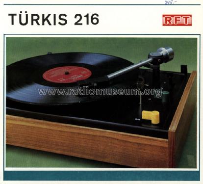 Türkis 216; Funkwerk Zittau, VEB (ID = 1394347) R-Player