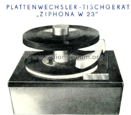 Plattenwechsler-Tischgerät W23; Funkwerk Zittau, VEB (ID = 136759) R-Player