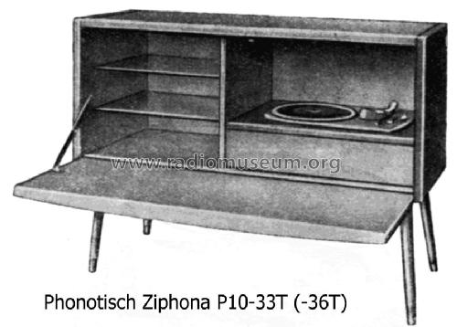 Ziphona P10-36T; Funkwerk Zittau, VEB (ID = 606476) Enrég.-R