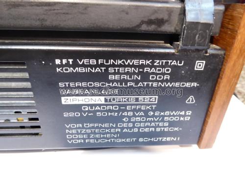 Türkis 524 Quadro; Funkwerk Zittau, VEB (ID = 2621930) R-Player