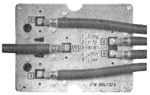 Filterweiche FW604/02; Funkwerkstätten (ID = 2329031) Diversos