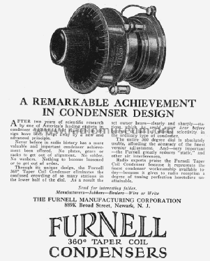 Condenser ; Furnell (ID = 1235217) Radio part