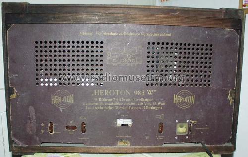 Heroton H983W; FWF, Funktechnische (ID = 68045) Radio