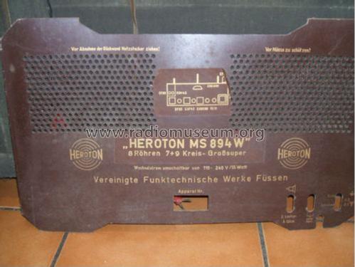 Heroton Musikschrank MS894W; FWF, Funktechnische (ID = 1372747) Radio