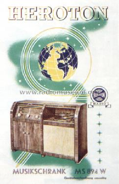 Heroton Musikschrank MS894W; FWF, Funktechnische (ID = 218647) Radio