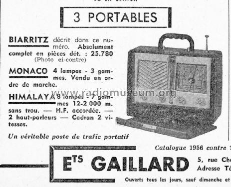 Biarritz ; Gaillard; Paris (ID = 2712478) Radio