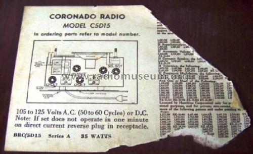 C5D15 Ch= Series A; Gamble-Skogmo, Inc.; (ID = 613391) Radio