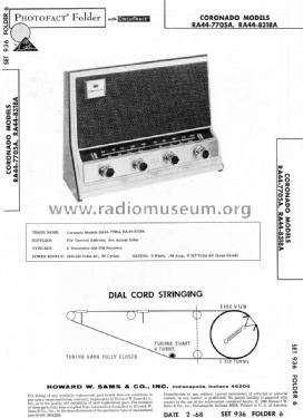 Coronado RA44-7705A ; Gamble-Skogmo, Inc.; (ID = 1518146) Radio