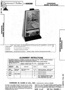 Coronado RA44-8316A ; Gamble-Skogmo, Inc.; (ID = 1518140) Radio