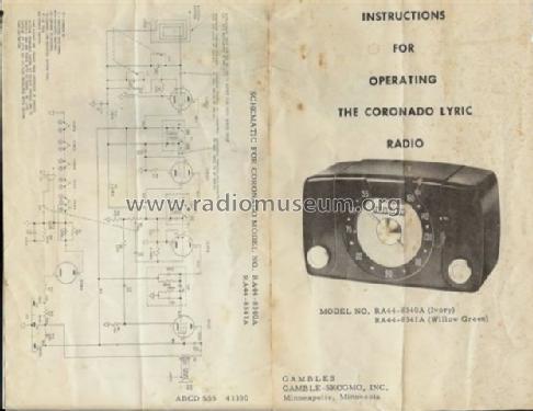 Coronado RA44-8340A ; Gamble-Skogmo, Inc.; (ID = 566745) Radio