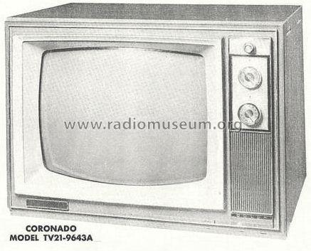Coronado TV21-9643A; Gamble-Skogmo, Inc.; (ID = 812459) Televisión
