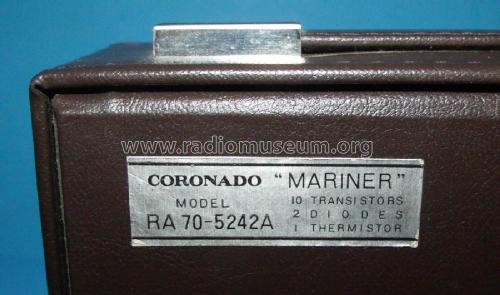 Coronado 'Mariner' Battery Electric RA70-5242A ; Gamble-Skogmo, Inc.; (ID = 2552961) Radio