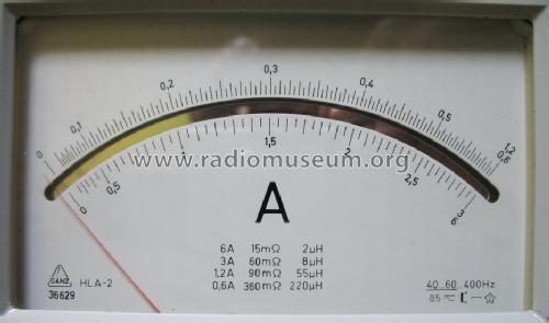 A Meter HLA-2; GANZ Árammérögyár; G (ID = 1004710) Equipment