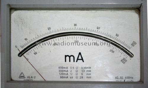 A Meter HLA-2; GANZ Árammérögyár; G (ID = 1007992) Equipment