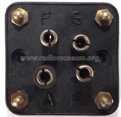 Európa csőfoglalat / Europe tube socket ; Gárdos Béla Trade (ID = 1599255) Radio part