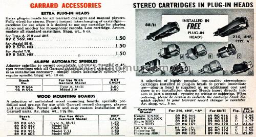 Record Changer 210 RC 210; Garrard Eng. & Mfg. (ID = 1598324) Reg-Riprod