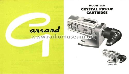 Crystal Pickup Cartridge GC8; Garrard Eng. & Mfg. (ID = 2684930) Microphone/PU