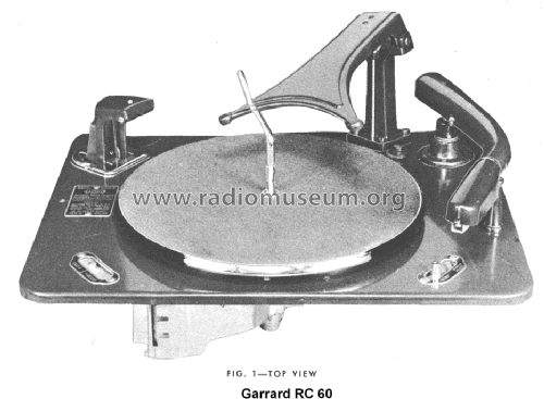 RC60; Garrard Eng. & Mfg. (ID = 1540963) R-Player