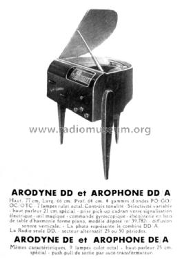 Arophone DE/A ; Gaveau-Radio; Paris, (ID = 2159815) Radio