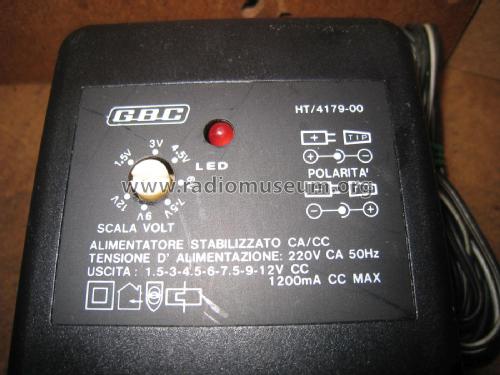 Alimentatore stabilizzato CA/CC HT/4179-00; GBC; Milano (ID = 2071226) Strom-V