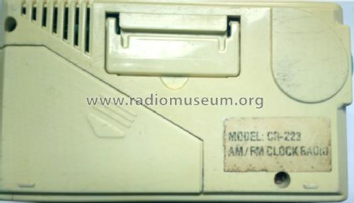 AM/FM Clock Radio CR-223; GBC; Milano (ID = 1605762) Radio