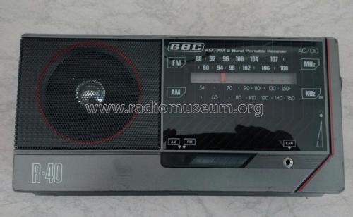 AM/FM Portable 2 Band Receiver AC/DC R-40; GBC; Milano (ID = 2309063) Radio