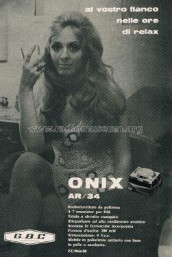 Onix AR/34; GBC; Milano (ID = 2769546) Radio