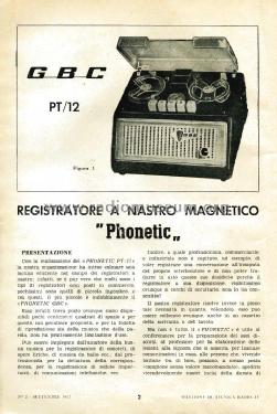 Phonetic PT/12; GBC; Milano (ID = 2456473) R-Player