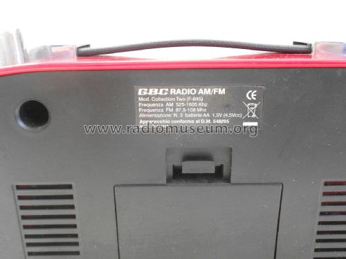 Collection Two F-645; GBC; Milano (ID = 2230916) Radio