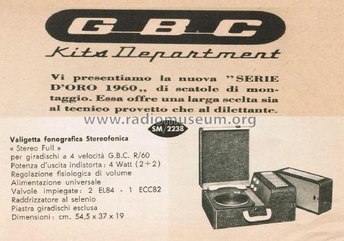 Stereo-Full SM2238; GBC; Milano (ID = 2864052) Ampl/Mixer
