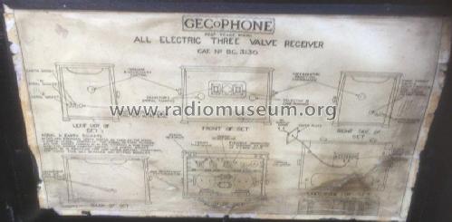 All Electric Three Valve BC3130; GEC, General (ID = 2047816) Radio
