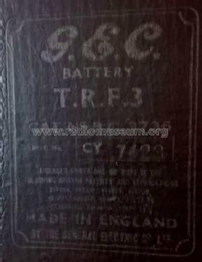 Battery TRF3 BC3736; GEC, General (ID = 2143646) Radio