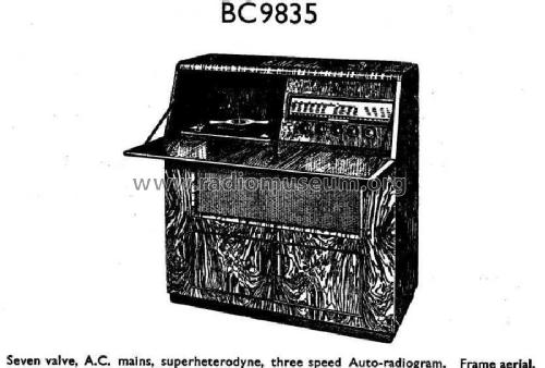 BC9835; GEC, General (ID = 2664480) Radio